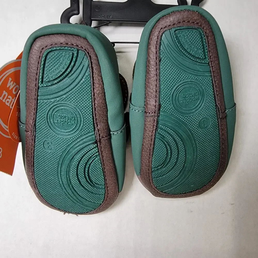 Wonder Nation Infant Moose Slippers - Size 3 NWT